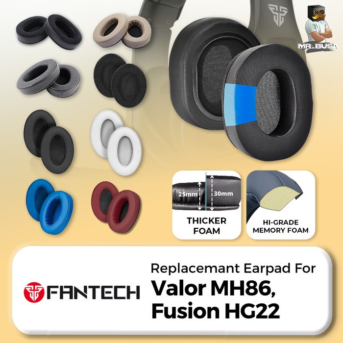 Jual Earpad Ear Cushion Fantech Valor MH86 Fusion HG22 Echo MH82 Earcup ...