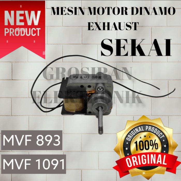 Jual MESIN MOTOR DINAMO SEKAI KIPAS EXHAUST FAN MVF893 MVF1091 ORIGINAL