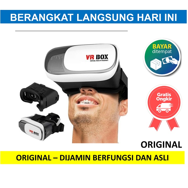 Jual Kacamata Kaca Mata Virtual Reality Glasses VR Box Generasi Gen 2 2