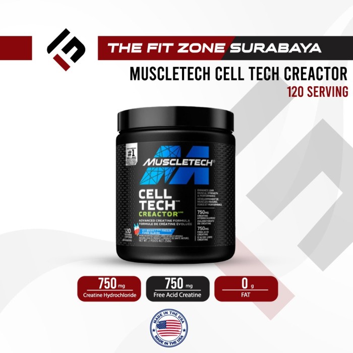 Jual Muscletech Cell Tech Creactor 120 Servings Creatine HCL For ...