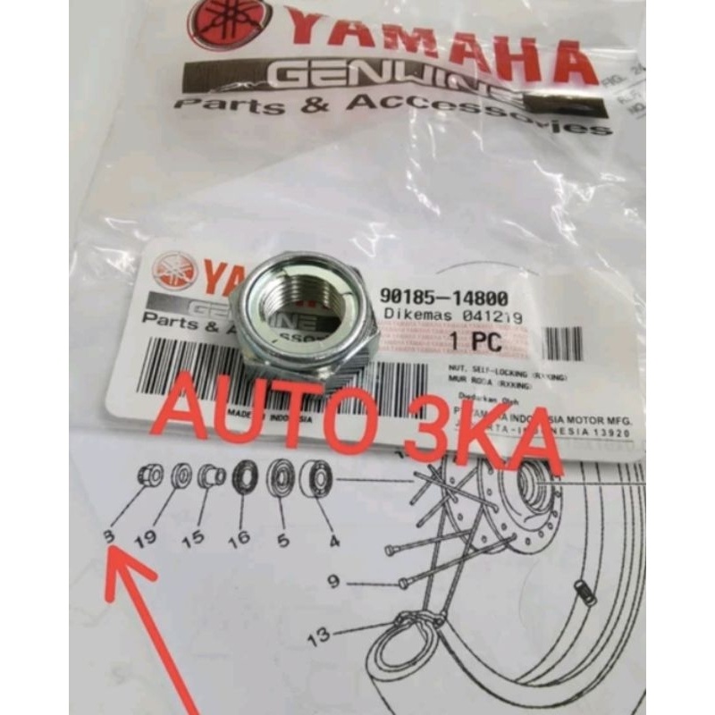 Jual Cod Mur Only As Roda Depan Yamaha Rxk Rxking Rx King Original Asli