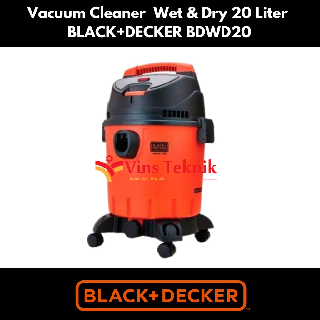 Black+Decker BDWD20-B1 Wet & Dry Vacuum Cleaner