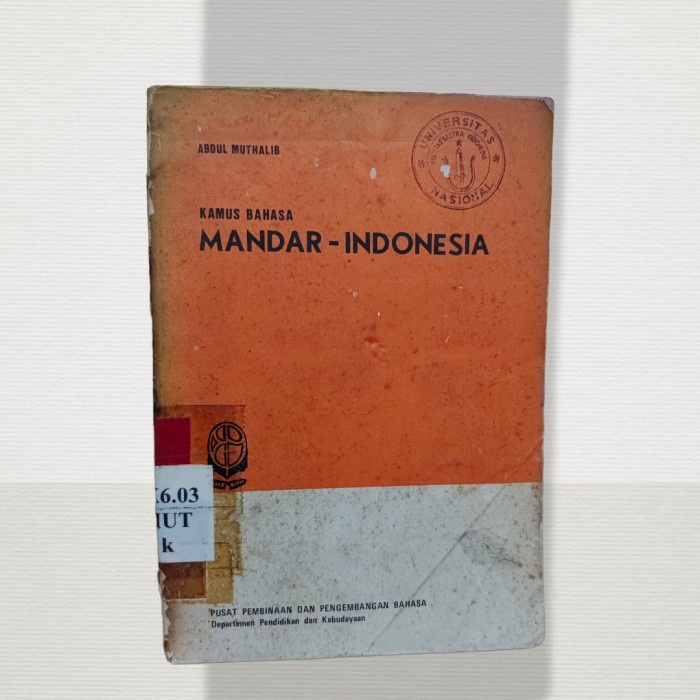 Jual KAMUS BAHASA MANDAR INDONESIA (1977) | Shopee Indonesia