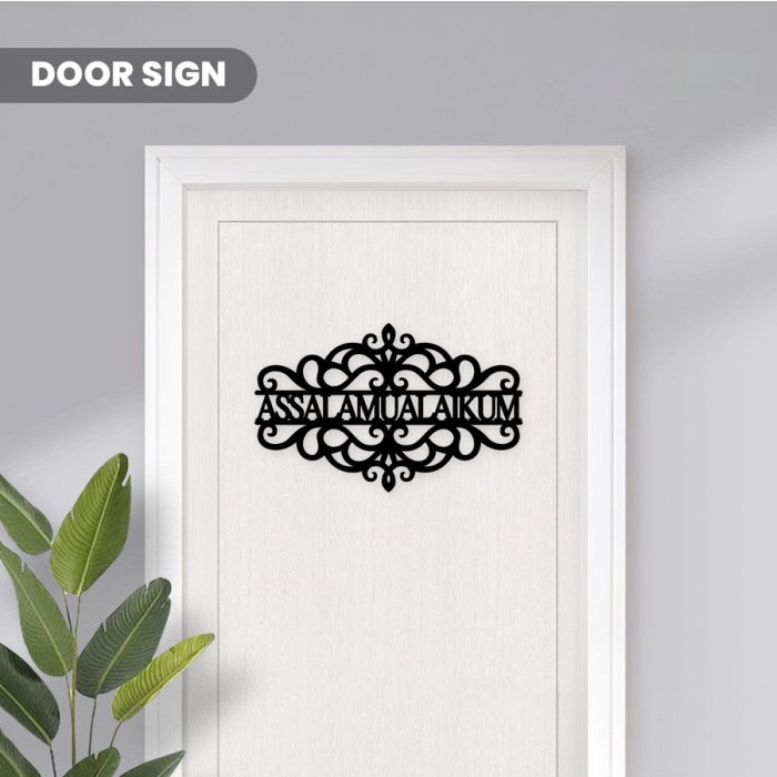 Jual Assalamualaikum Hiasan Pintu Rumah Door Sign Dekorasi Islami ...
