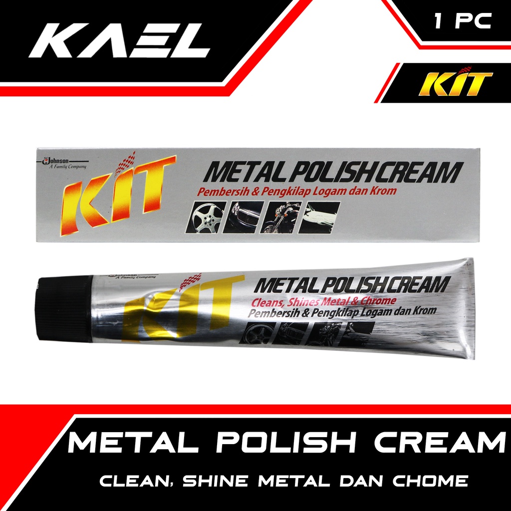 Jual KIT Metal Polish Cream Clean Shine Metal & Chrome Krim Pembersih ...