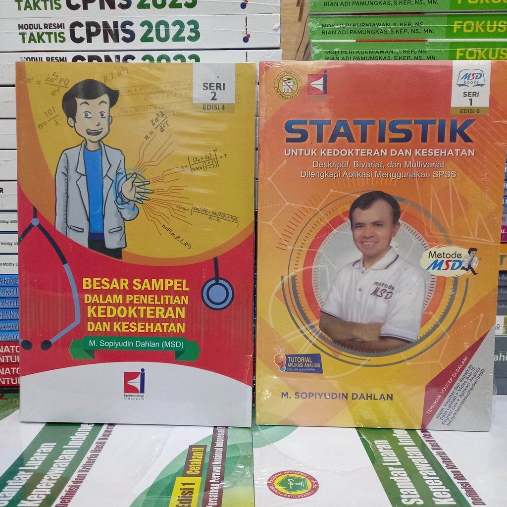 Jual Paket Buku Besar Sampel Dalam Penelitian Statistik Untuk Kedokteran M Sopiyudin