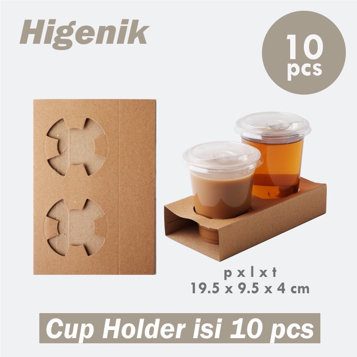 Jual Paper Cup Holder 2 Lubang / Tatakan Gelas Cup | Shopee Indonesia