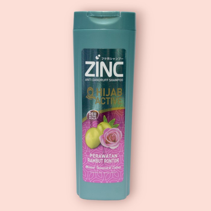 Jual Zinc Shampoo Hijab Active Perawatan Rambut Rontok Botol 340 ml ...