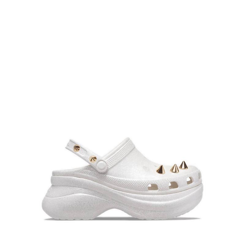 Jual Crocs Classic Bae Glitter Stud Clog Women White Shopee Indonesia