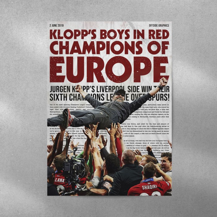 Jual Poster Liverpool Kualitas Premium ukuran 32x48cm Poster Sepakbola