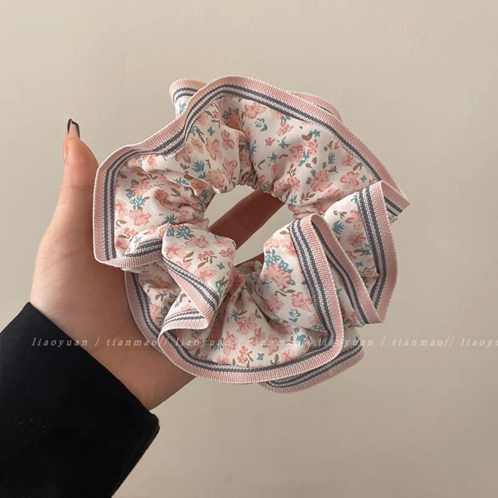 Jual Town Shell Kaori Jumbo Vintage Scrunchy Scrunchie Scrunchies