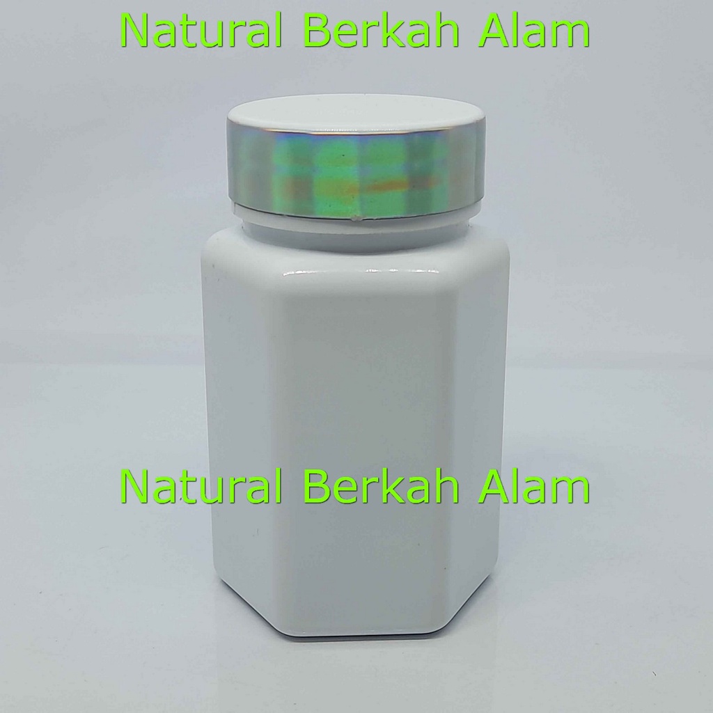 Jual Botol 100 ml PS Hexagonal Putih Cap List Warna / Botol Obat ...