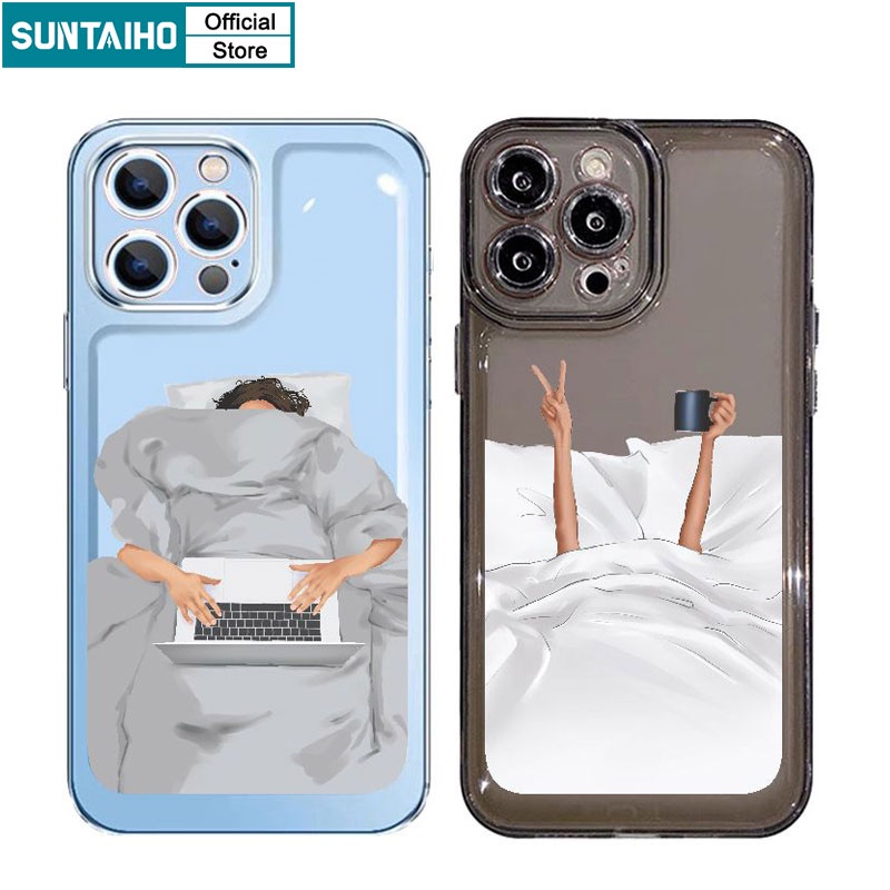 Jual Suntaiho Kristal Bening Kreatif Kopi Kantor Lembut Tpu Case Iphone