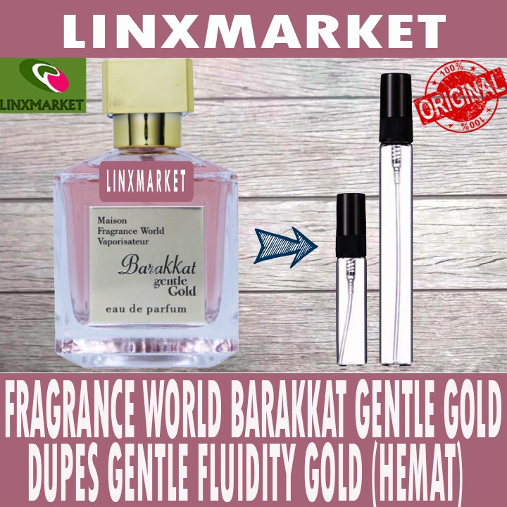 Jual FRAGRANCE WORLD BARAKKAT GENTLE GOLD DUPE GENTLE FLUIDITY GOLD HEMAT Shopee Indonesia