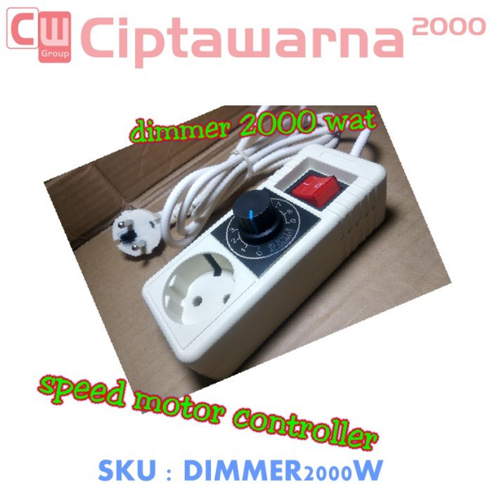 Jual Dimmer Ac 2000W 2000 Watt Pengatur Kecepatan Dinamo Bor Gerinda