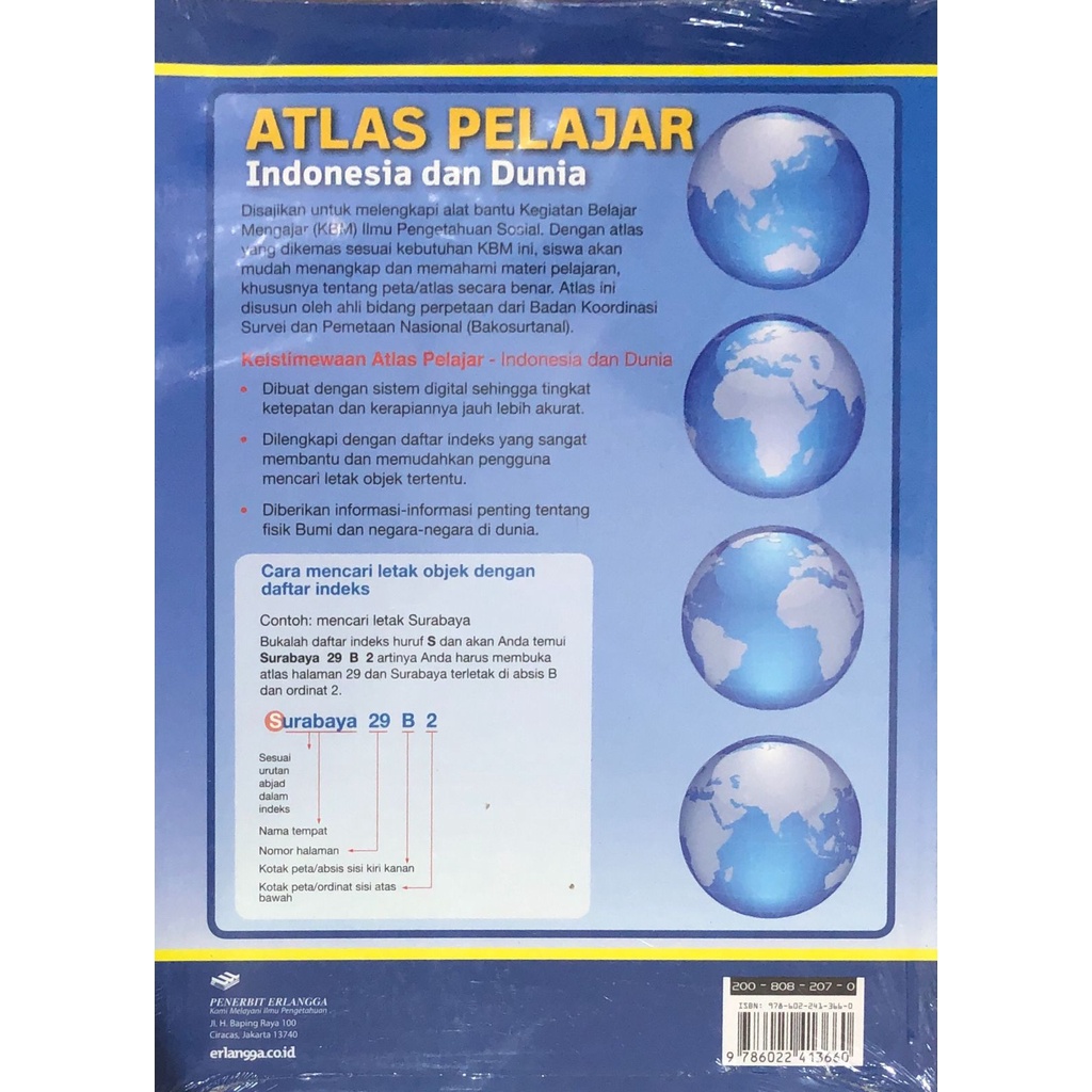 Jual Buku Atlas Pelajar Indonesia dan Dunia Dilengkapi CD ROM Edisi ...