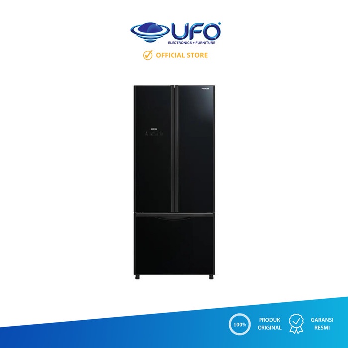 Jual HITACHI RWB56PGD9GBW LEMARI ES 3 PINTU BOTTOM FREEZER 456 LTR