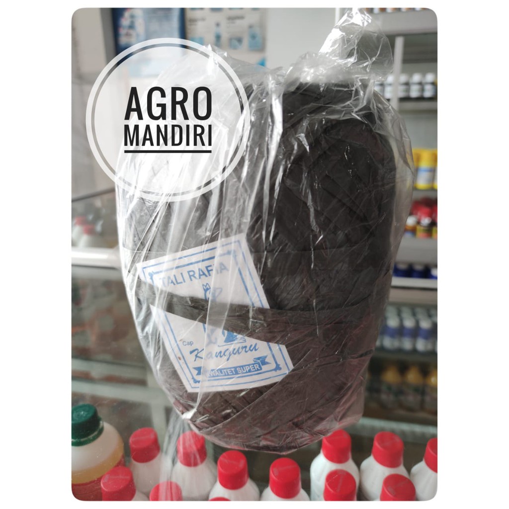 Jual Tali Plastik Rafia / Ravia Hitam Cap Kanguru 1 Kg | Shopee Indonesia