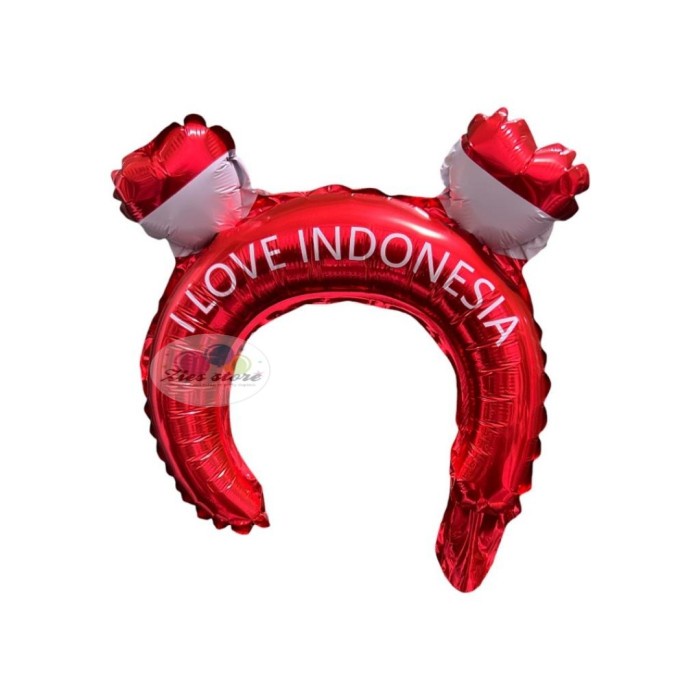 Jual Balon Foil Bando MERAH PUTIH / Headband Balloon / Balon DIRGAHAYU ...