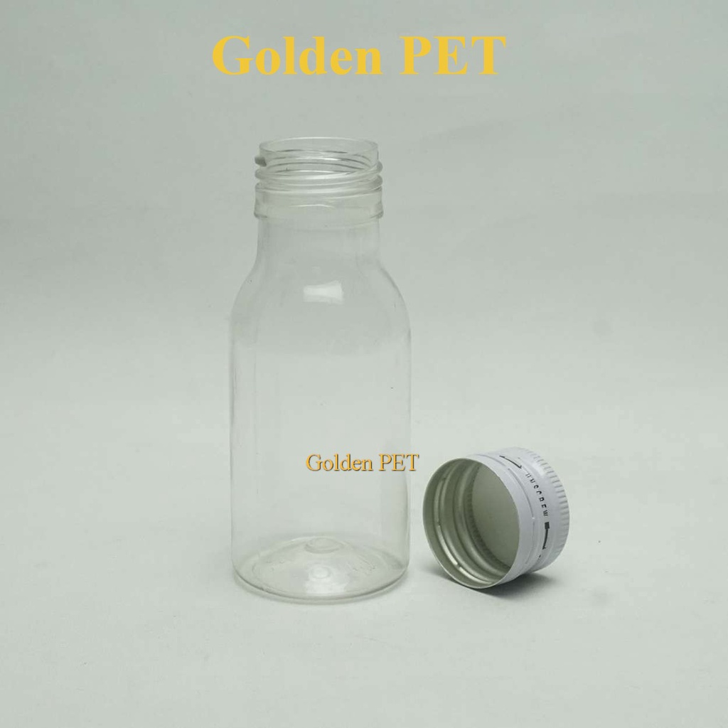 Jual Botol PET Sirup Obat 60 Ml Natural Tutup Alumunium Ulir Segel ...