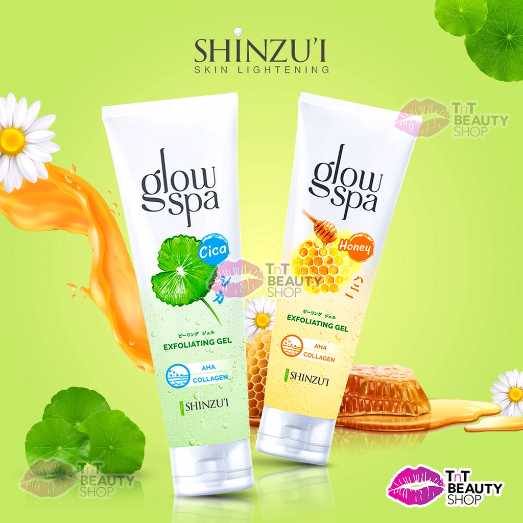 Jual Shinzui Glow Spa Exfoliating Series Gel Honey 130ml - Gel Cica ...