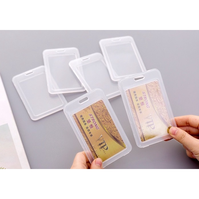Jual ST 50227 Name Tag ID Card Holder 2 Sisi Transparan - Tempat ID ...