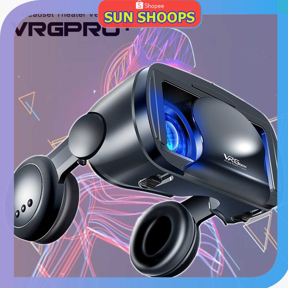Jual SUN SHOOPS - VRG VR Box 3D Virtual Reality Glasses with Headphone ...