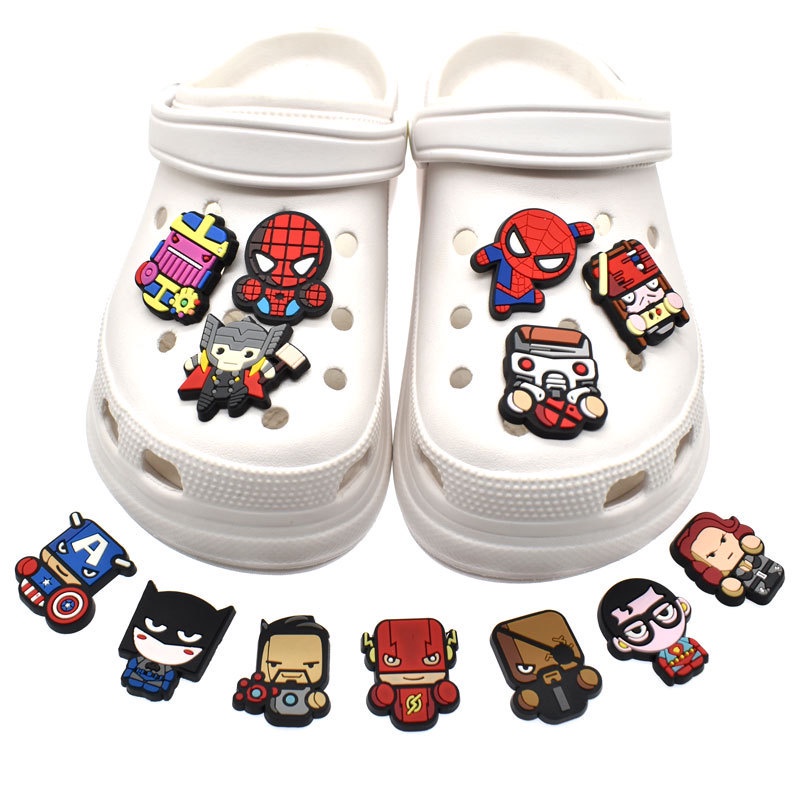 Jual 304 Pin Sandal Crocs Jibbitz Heroes New Hiasan Sendal Flat Flip