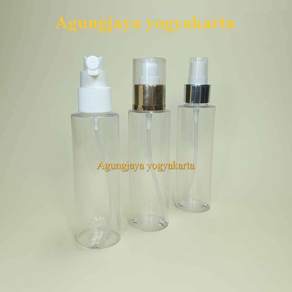Jual Botol 100 ml RF Panjang Natural Tutup Spray / Botol Plastik ...