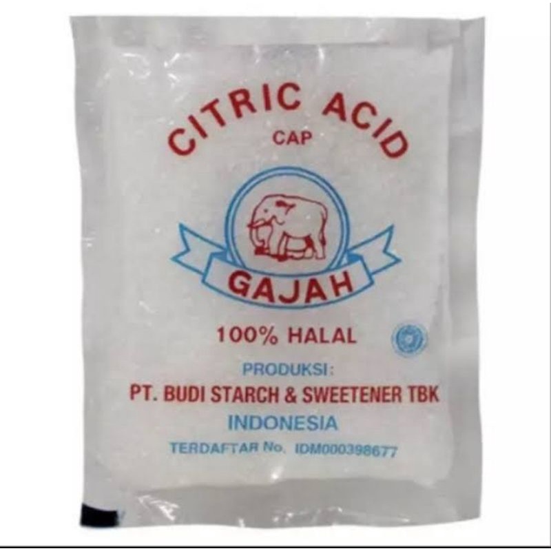 Jual Citric Acid CITRUN Cap Gajah Sachet 1 Sachet 50gr Shopee