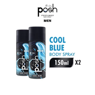 Posh Body Spray Men Cool Blue Botol 2 x 150 mL