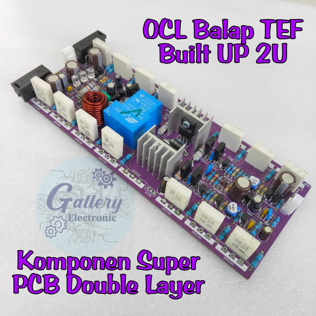Jual Kit Power OCL BALAP TEF Built Up 2U 20 CM PCB Doubel Layer Fiber