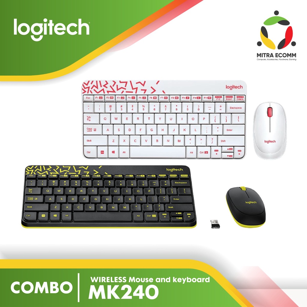 Jual LOGITECH COMBO MK240 KEYBOARD & MOUSE WIRELESS | Shopee Indonesia