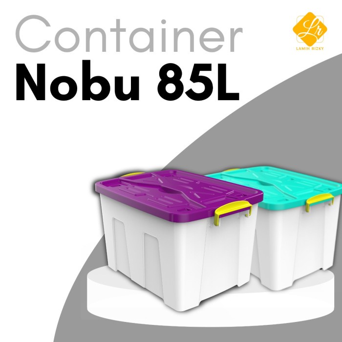 Jual Container Box Kotak Penyimpanan 85L Nobu Kontainer Plastik Dengan ...