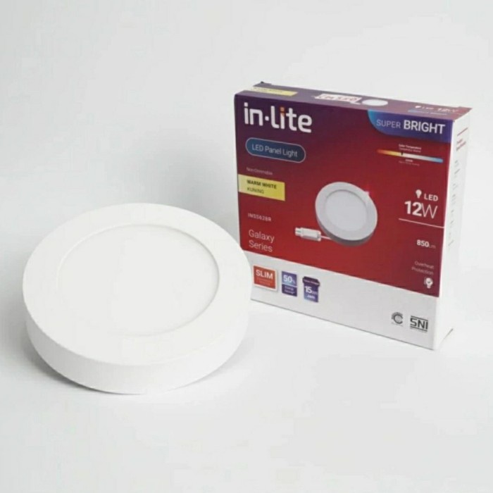 Jual Inlite Downlight 12W Led Outbow IN-LITE INSS 628R OB 12 Watt Panel ...
