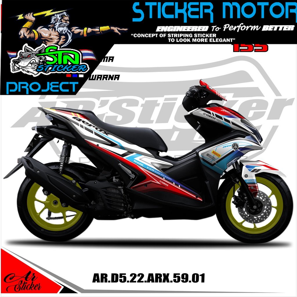 Jual Decal Sticker Full Body Yamaha Aerox 155 Stiker Dekal Motor Aerox ...