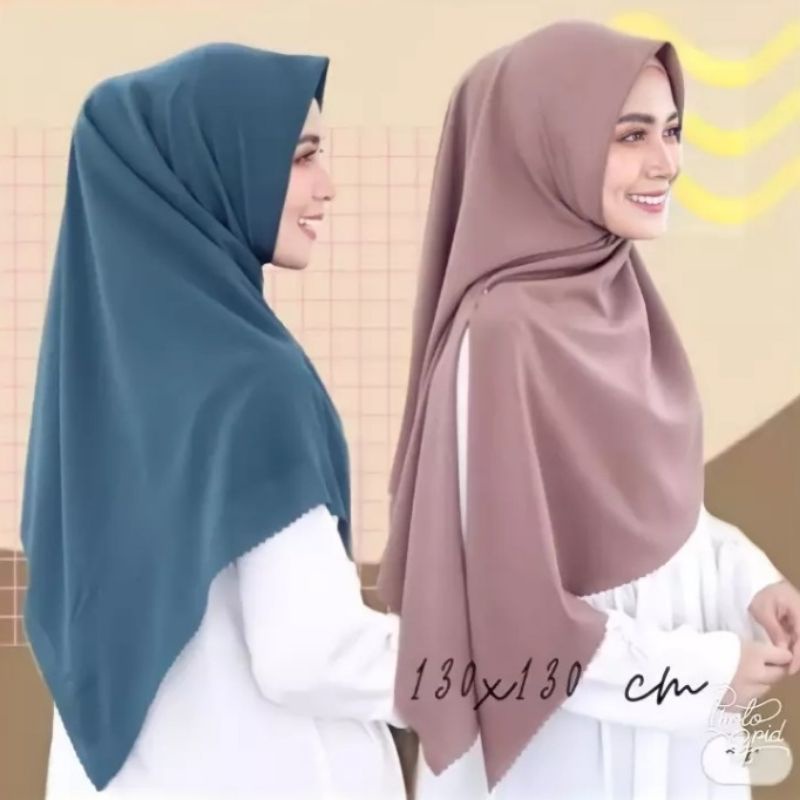 Jual Alimama Bella Square Jumbo Lasercut Hijab Segiempat Syari