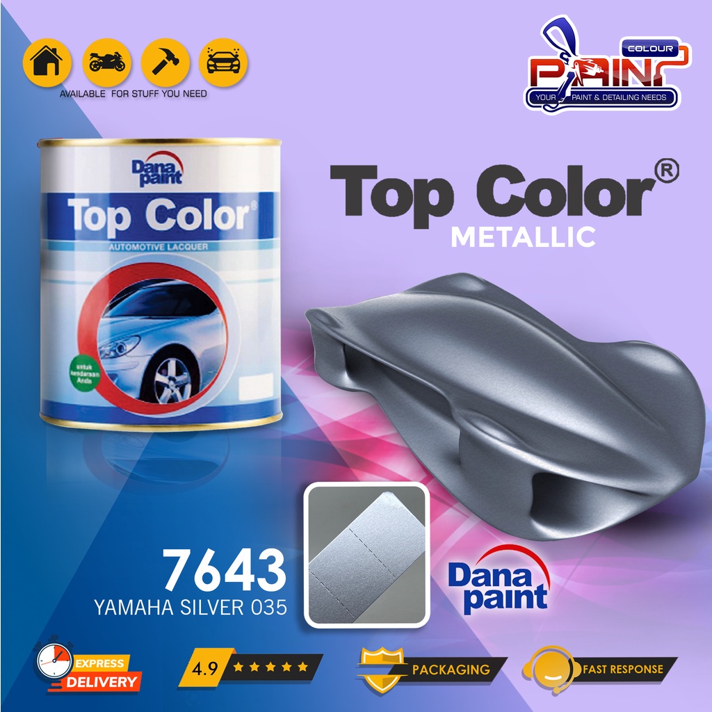 Jual Top Color Metallic 7643 Yamaha Silver 035 - Cat Duco - ECER ...