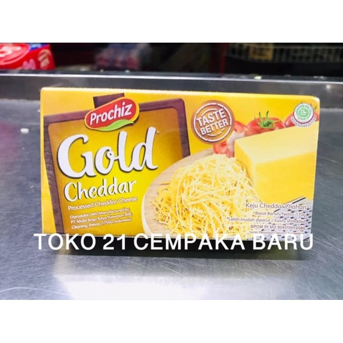 Jual Prochiz GOLD Keju Batang 160 Gram | Keju Prochiz Gold Cheddar 160g ...