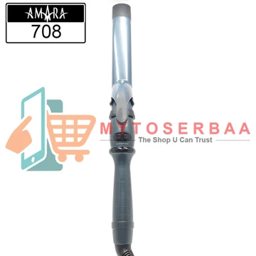 AMARA CT AM 708 Klintong Rambut Blue Ceramic Plat Gepeng Oval Catok Pengeriting Rambut