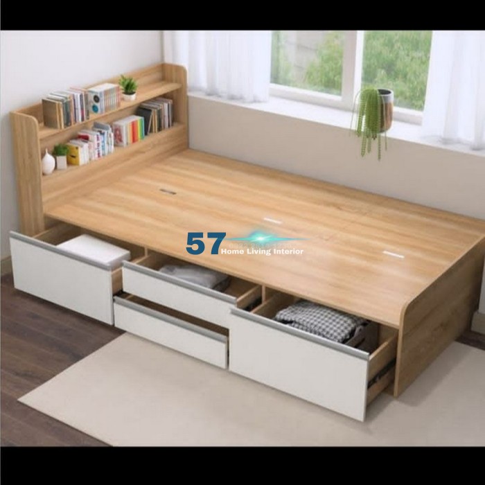 Jual Dipan Minimalis Laci Dan Rak Serbaguna Bahan Plywood HPL Free ...