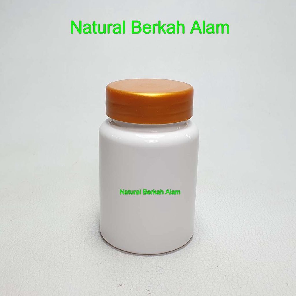 Jual Botol Tablet 80 ml Putih Cap Polos / Botol 60 Kapsul / Botol 80 ml ...