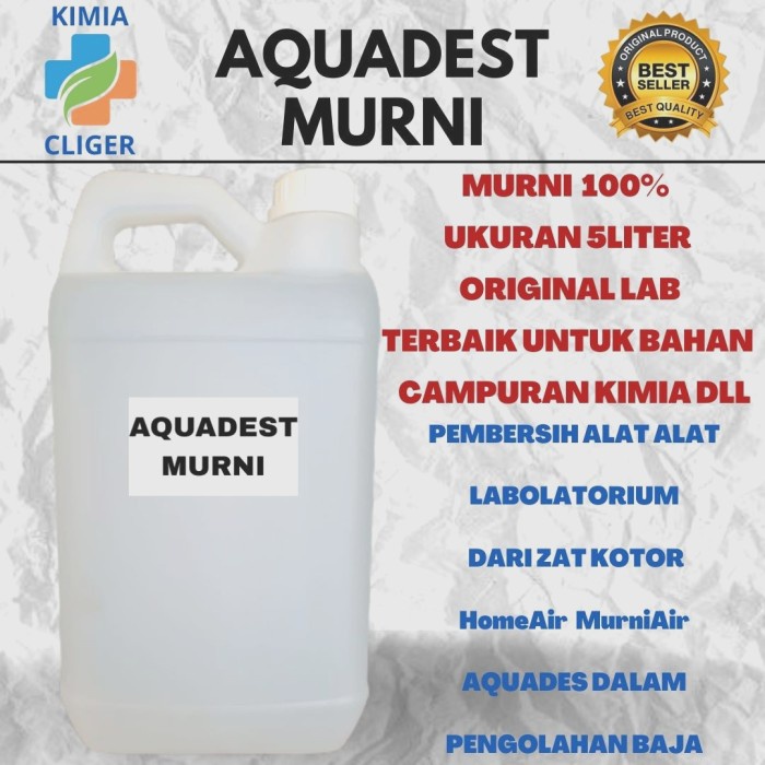 Jual Aquadest 5 Liter Air Suling 5 Liter Aquadest Murni Shopee Indonesia 6320
