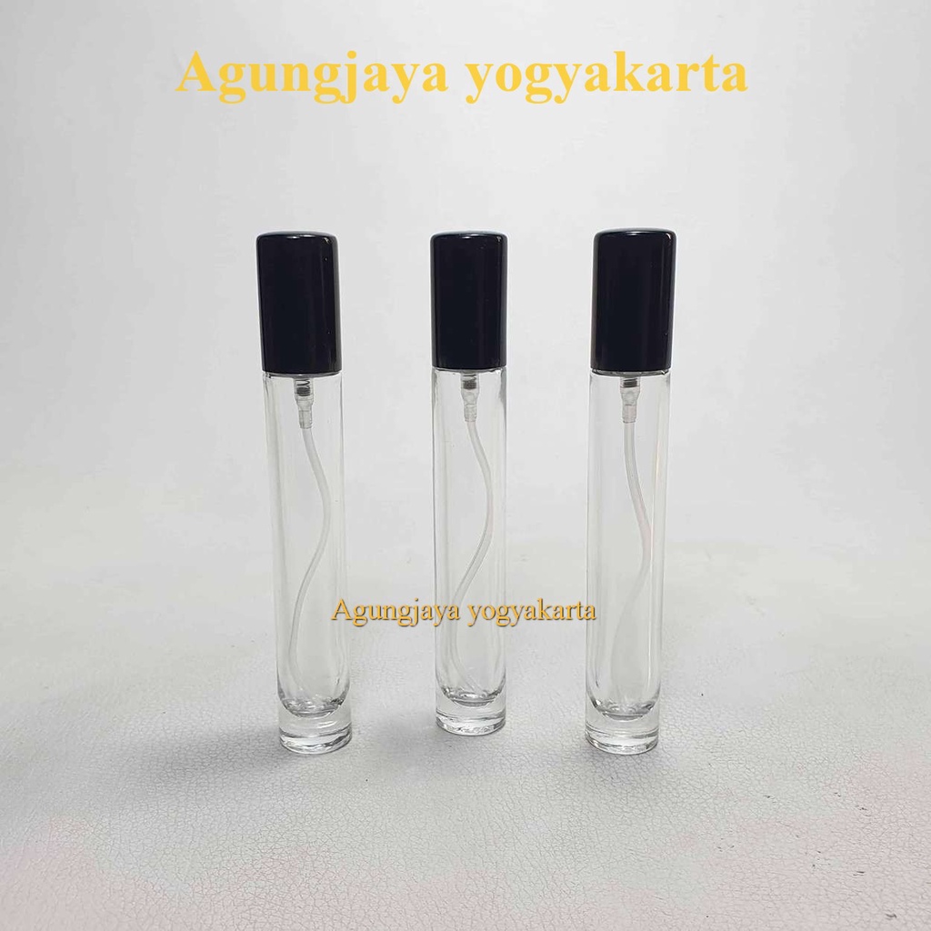 Jual Botol Spray Kaca 10 Ml Lilin Drat Trans Cap Black Botol Parfum Kosong Botol Vial Decant 9384