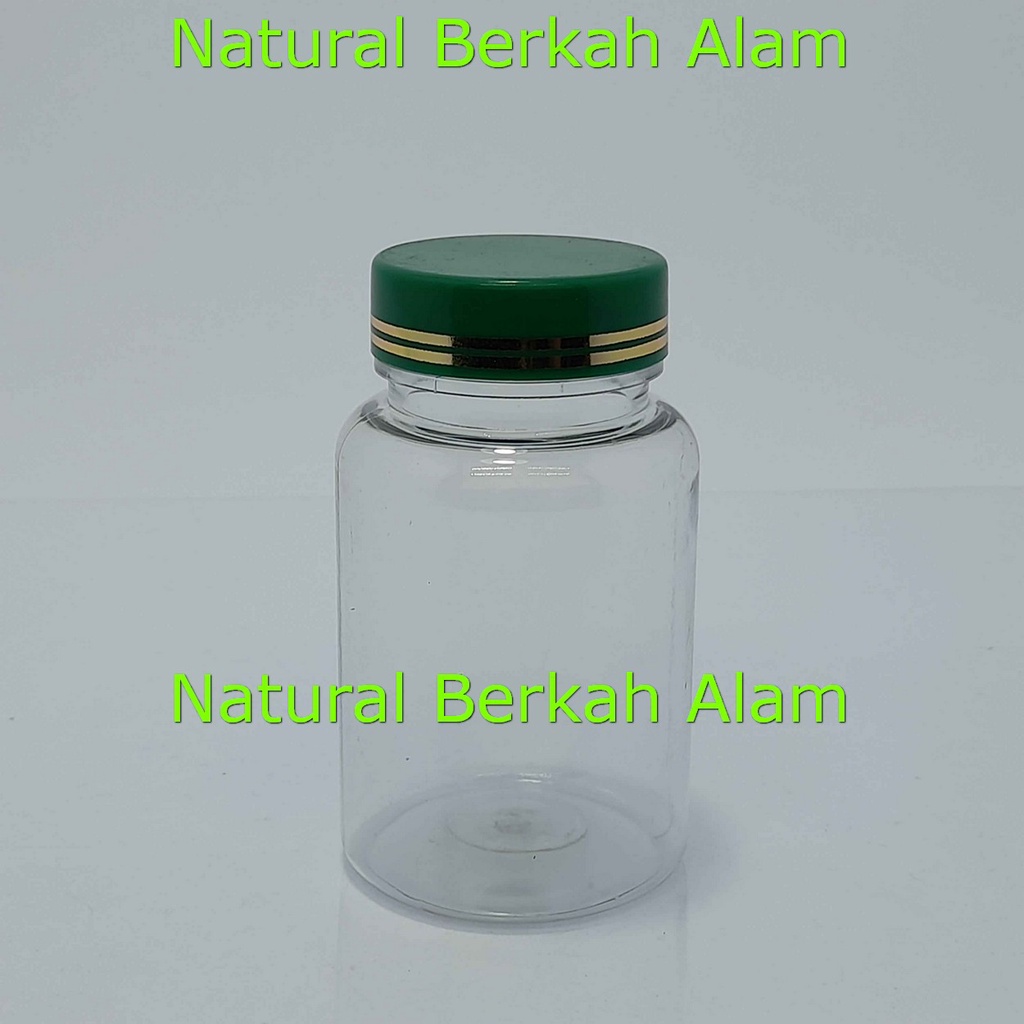 Jual Botol 135 ml PS Natural Cap Polos List Garis / Botol Obat / Botol ...