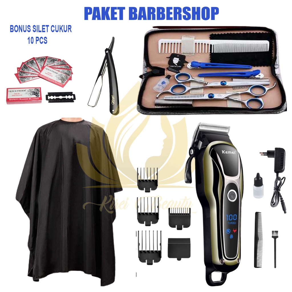 Jual [cod] Paket Alat Cukur Rambut Elektrik Kemei 1990 Profesional