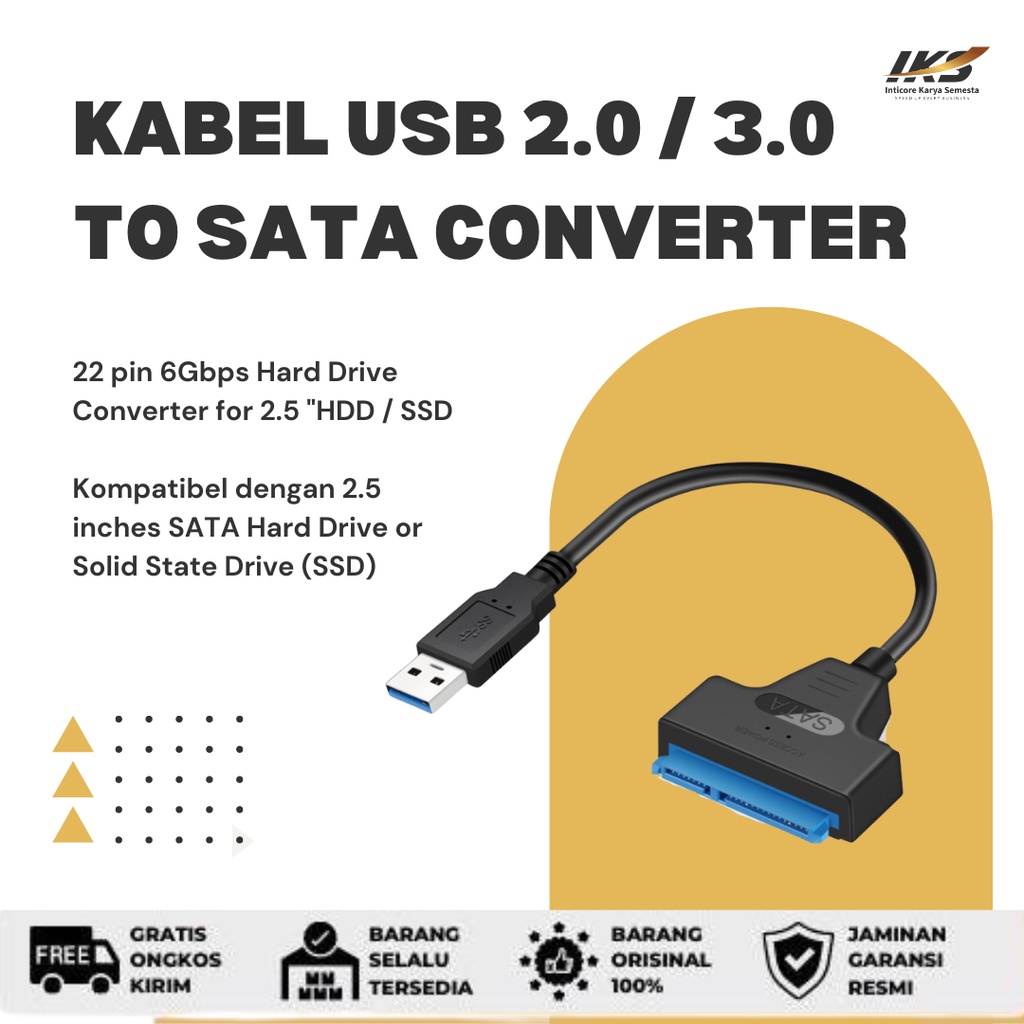 Jual Kabel Usb To Sata Converter Shopee Indonesia