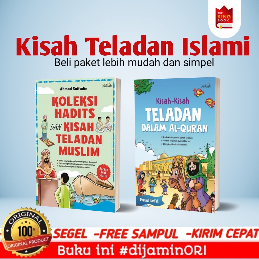 Jual Paket 2 Buku Kisah Teladan Muslim Dalam Hadits Dan Al Quran