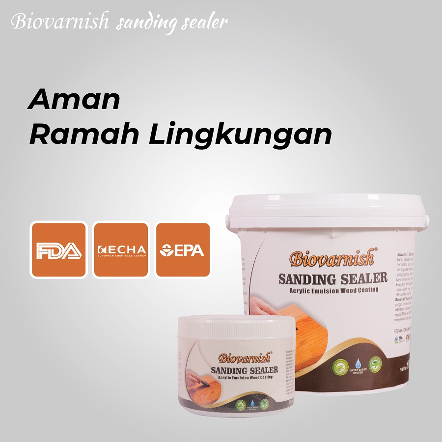 Jual Coating Kayu Anti Ndlewer Biovarnish Sanding Sealer 400 Gram