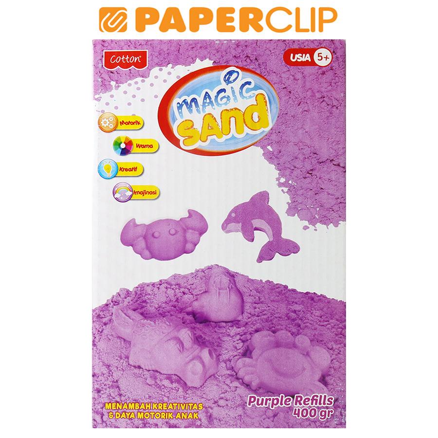 Jual MAINAN ANAK PASIR / MAGIC SAND 49019 400 VIOLET REFILL | Shopee ...